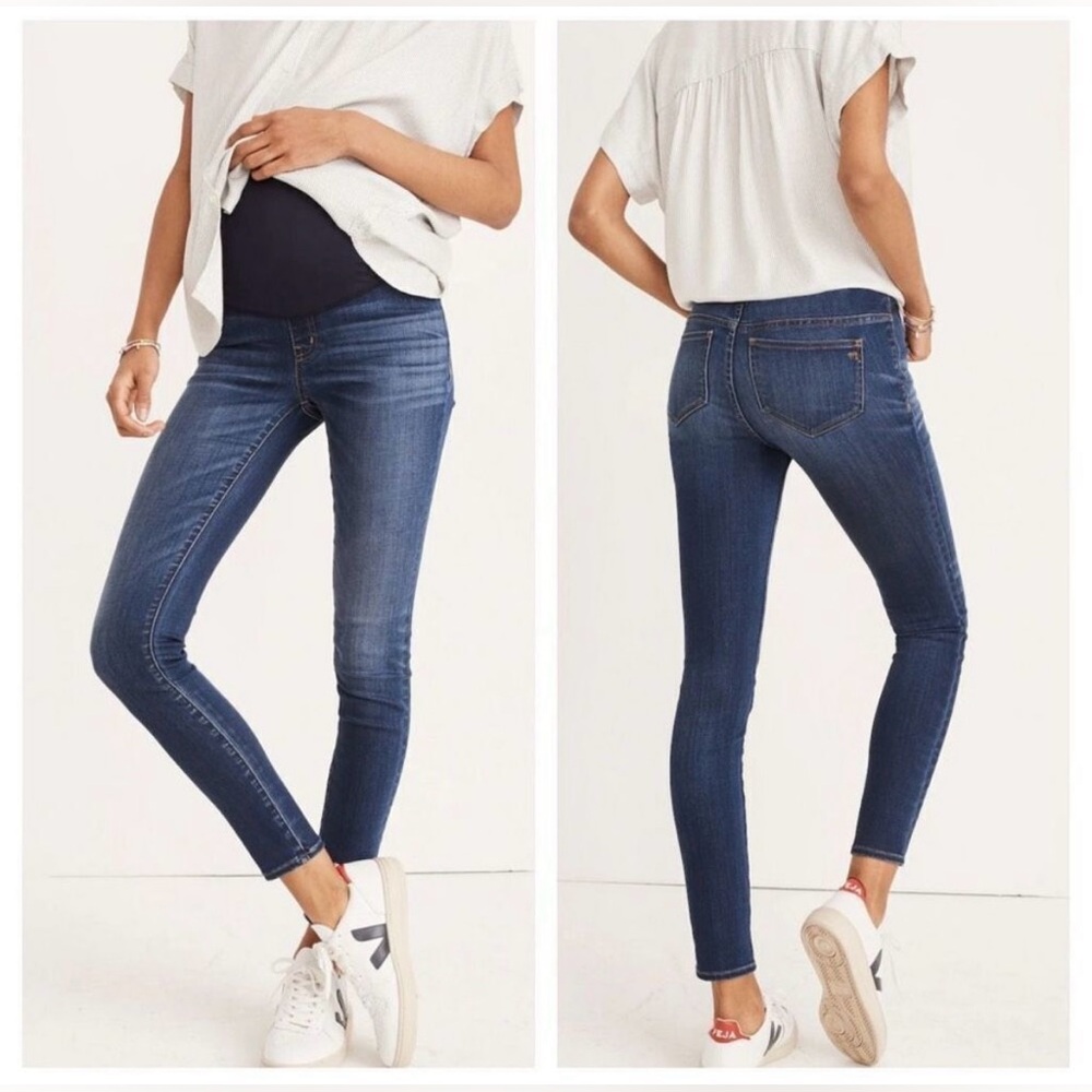 Madewell Maternity Skinny Jean in Medium Wash, size 26, EUC - Picture 2 of 6